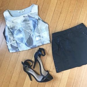 Glamorous Metallic Crop Top